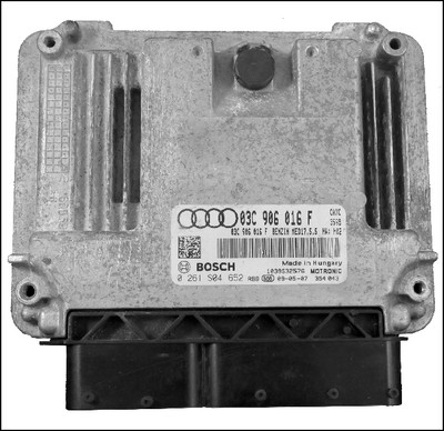AUDI A3 8P 8P3 ENGINE ECU 03C906016F 03C997016D 0261S04652 MED17.5.5 CAX CAXC FACELIFT USED TESTED OE OEM GENUINE ORIGINAL BOSCH