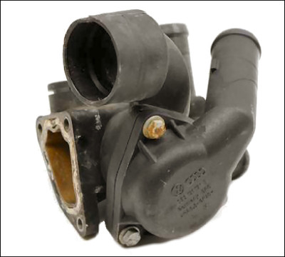 VW VOLKSWAGEN AUDI VR6 VR5 2.3L 3.2L 3.6L BUB GOLF R32 THERMOSTAT FLANGE COMPLETE 021121117B 022121117C 022121121E GENUINE OE OEM USED AQN