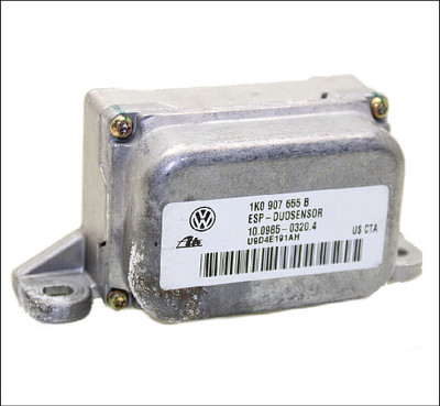 VW VOLKSWAGEN AUDI TOURAN GOLF R32 MK5 ESP 4M 4WD A3 S3 QUATTRO COMBI YAW DUO SENSOR 1K0907652C 1K0907652A 1K0907652B 10.1701-0365.3 TESTED GENUINE USED OEM OE