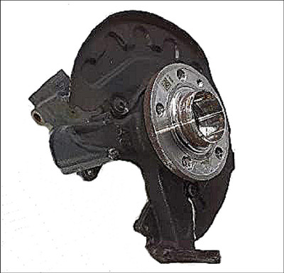 FRONT HUB HOUSING SPINDLE KNUCKLE WHEEL BEARING RIGHT RH RHS DRIVER USED GENUINE VW VOLKSWAGEN POLO 9N BBY 6Q0407256R 6Q0407256AC 6Q0407621AD 6Q0407621AJ
