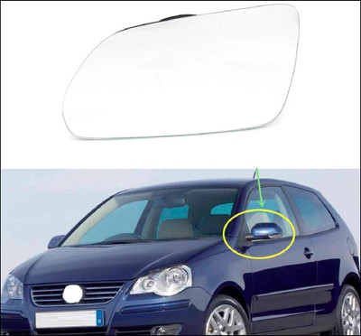 Skoda Octavia Mk2 1Z A5 VW VOLKSWAGEN POLO 9N 9N3 FACELIFT EXTERIOR DOOR MIRROR GLASS LHS LH LEFT SIDE PASSENGER BACKING PLATE HEATED CLEAR GLASS 6Q0857521J
