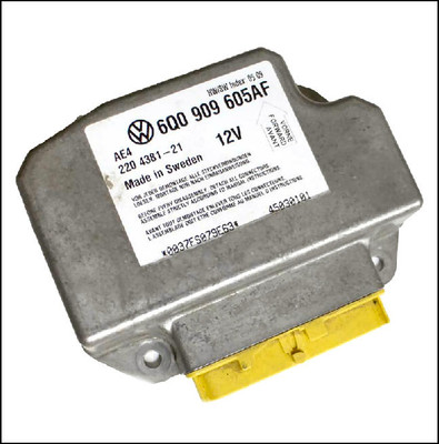 VW VOLKSWAGEN NEW BEETLE CABRIOLET SRS AIRBAG CONTROL MODULE 6Q0909605AF PR-4X3 PR-4UG 2003 2004 2005 OE OEM USED TESTED KDY145  WVWZZZ1YZ3M322080