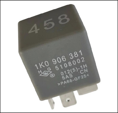 VW VOLKSWAGEN SKODA PORSCHE AUDI GENUINE OEM OE GENUINE 458 RELAY 5-PIN 50A ECU POWER 1K0906381