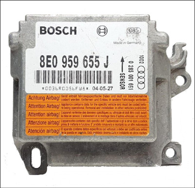 AUDI A4 B6 8E SEDAN AVANT QUATTRO FWD CRASH SRS AIRBAG CONTROL MODULE 8E0959655J USED TESTED OE OEM GENUINE 2003 2004 2005