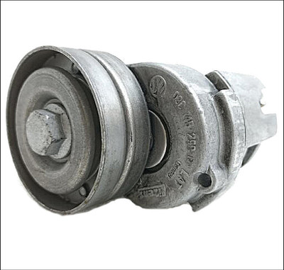 VW  VOLKSWAGEN AUDI SKODA 4-CYL 1.4L FABIA POLO BEETLE PASSAT GOLF TIGUAN TOURAN SCIROCCO AUXILIARY ACCESSORY SERPENTINE BELT TENSIONER PULLEY USED GENUINE OE OEM 03C145299J BWK BLG BMY CAVA CAVD CAVE CFGB CLLA CNWA CTHA CTHD CTHE CTKA