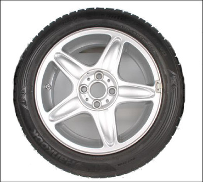 BMW MINI COOPER ONE R56 R57 SINGLE SPARE ALLOY WHEEL TYRE 16" 5-STAR BLASTER R103 USED OE OEM GENUINE 36116769409