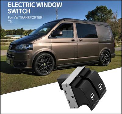 VW VOLKSWAGEN TRANSPORTER MULTIVAN T5 WINDOW SWITCH ELECTRIC LIFTER DOOR LEFT RIGHT LH RH DRIVER PASSENGER MASTER SINGLE DOUBLE BLUE 7E0959855A 7E0959855 NEW OE OEM AFTERMARKET