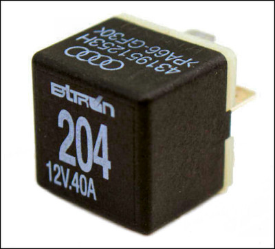 VW VOLKSWAGEN AUDI GENUINE OEM OE GENUINE 204 FAN RELAY 4-PIN 40A 12V 431951253H