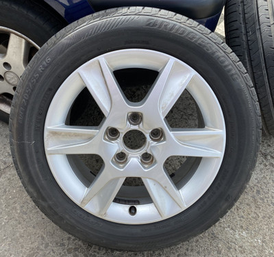 SINGLE SPARE WHEEL 16 INCH 16" 6.5J ET50 ALLOY OE OEM GENUINE 5X112 AUDI A3 8P FACELIFT WOF TYRE 205/55/R16 205/55/16 8P0601025AN 8P0601025AN USED