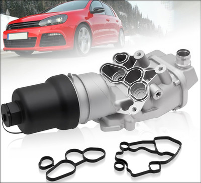 VW VOLKSWAGEN AUDI 2.0 TFSI A3 A4 TURBO OIL ALLOY ALUMINIUM UPGRADED FILTER HOUSING 06F115397K 06F115397E 06F115397F 06F115397H 06F115397J NEW AFTERMARKET BWE BGB AXX BWA