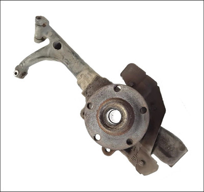 AUDI A4 VW VOLKSWAGEN PASSAT B5 PRE-FACELIFT FRONT HUB KNUCKLE STEEL 75MM BEARING HOUSING 1.8L 1.8T AEB ADR RHS RH RIGHT 8D0407258S OE OEM GENUINE USED