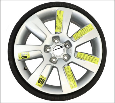 AUDI A6 ALLROAD 4B C5 VREDESTEIN SPACESAVER INFLATABLE COMPACT FOLDING ALLOY SPARE WHEEL 195/75-16 205/60/17 USED NEW 4F0601011HA PR-3F1