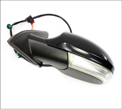 3C2857507BP 3C2857508CG VOLKSWAGEN PASSAT B6 3C 13-P 15-P ANTI-DAZZLE COMPLETE EXTERIOR SIDE MIRROR ANTI-DAZZLE PR-6XT R36 PUDDLE ENTRY LIGHT AUTO-DIM HEATED FOLDING PAINTED BLACK PEARL LC9X L9X LEFT RIGHT DRIVER PASSENGER LHS RHS LH RH RHD OE OEM GENUINE CLEAN USED TESTED