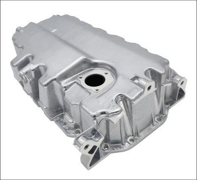 OIL SUMP PAN AUDI VW VOLKSWAGEN SKODA 1.9L 2.0L TDI DIESEL A3 8P Q3 GOLF JETTA MK5 PASSAT CC CADDY EOS TOURAN TT A1 SENSOR HOLE NEW AFTERMARKET 03G103603AD 03G103603H 03G1036603AB CFFA CFFB CFGB CFGC