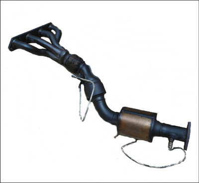 BMW MINI R53 2003 EXHAUST MANIFOLD DOWNPIPE CATALYTIC CONVERTER 02 OXYGEN SENSOR OEM USED OE GENUINE ORIGINAL 18407524147-01