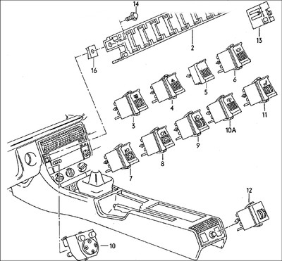4A0959565 4A2863324A AUDI C4 A6 S6 80 90 100 200 RS2 URS6 URS4 100 MIRROR ADJUSTMENT SWITCH 4A0959565 OE OEM GENUINE USED