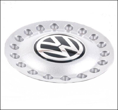 VW  VOLKSWAGEN NEW BEETLE HUBCAP CENTRECAP WHEEL 16" MONTE CARLO MONTECARLO 6-SPOKE 1C0601149A GRB SILVER DOLOMITE GREY BRIGHT CHROME LOGO USED OE OEM GENUINE