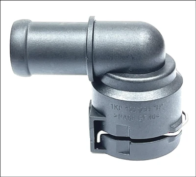 AUDI VW VOLKSWAGEN SKODA HEATER COOLANT HOSE PIPE QUICK CONNECT CONNECTOR FLANGE COUPLING ADAPTER 1K0122291H NEW AFTERMARKET