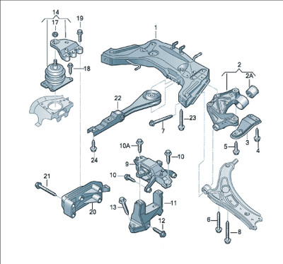 SKODA VW VOLKSWAGEN POLO 9N FABIA BBY BKY AUTO AUTOMATIC 1.4L REAR DOGBONE LOWER ENGINE MOUNT SUPPORT 6Q0199851AL 6Q0199851S USED OE OEM GENUINE