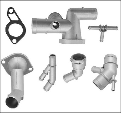 AUDI A3 TT VW GOLF BORA 1.8L 1.8T ALLOY COOLANT DISTRIBUTOR CONNECTOR PIPES THERMOSTAT HOUSING KIT 7PCS 1J0121087C 06A121133J 06A121132G 06A121132Q 061121132J 06A121132AP 06A121133BB 06A121121C 1J0121087E N90693001 5MM 8MM METAL GASKET