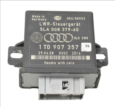 1T0907357 5LA008379-60 VW VOLKSWAGEN SKODA SEAT ALTEA LEON JETTA GOLF TOURAN OCTAVIA HEADLIGHT RANGE CONTROLLER MODULE GENUINE OE OEM USED