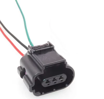 VW VOLKSWAGEN AUDI COOLANT CLIMATE AC AIRCON PRESSURE SENSOR TE AMP CONNECTIVITY MCON PLUG CONNECTOR REPAIR KIT 3-PIN TAILS 8K0973703 8K0973703D 1670588 1670591