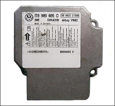 VW VOLKSWAGEN TOURAN SRS AIRBAG CONTROL MODULE COMPUTER BRAIN 1T0909605C 002 5WK43518 VW62 03 04 05 06 2003 2004 2005 2006