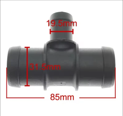 AUDI PLASTIC COOLANT T-CONNECTOR COUPLER PIPE 3-WAY N90692901 NEW AFTERMARKET 32MM 20MM A1 A3 A4 A6 TT Q3 Q5 Q8
