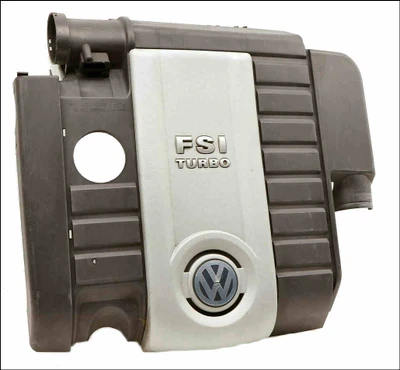 VW VOLKSWAGEN GOLF JETTA MK5 GTI TURBO TFSI 2.0L AXX BWA ENGINE MANIFOLD COVER AIR CLEANER FILTER SEPARATOR 06F133837AH GOOD CLEAN USED OE OEM GENUINE ORIGINAL MAF