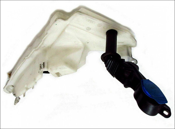 AUDI A6 C6 ALLROAD QUATTRO WASHER BOTTLE RESERVOIR COMPLETE FILLER NOZZLE 2PCS OEM OE ORIGINAL GENUINE USED 4F0955453M 4F0955453R