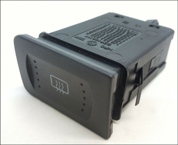 VW GOLF BORA MK4 DASHBOARD REAR SCREEN HEATER SWITCH 1J0959621 1J095621C GENUINE OEM