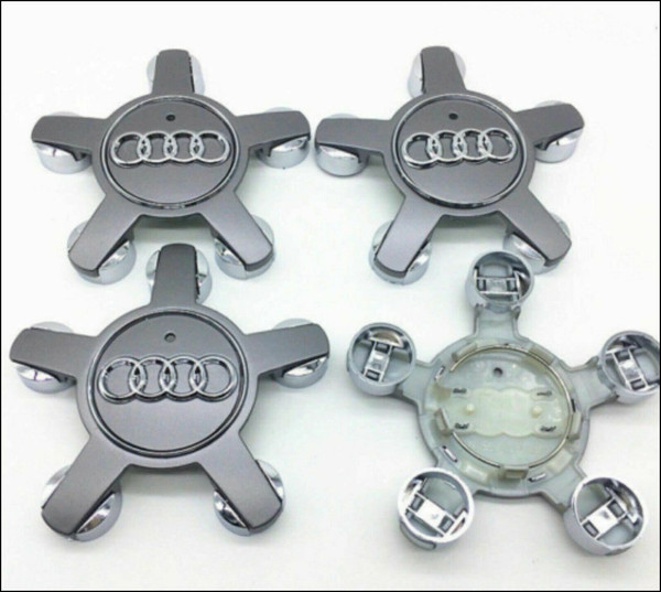 AUDI A3 A4 A5 A6 A7 ALLROAD A8 Q5 TT R8 NEW ALLOY WHEEL 5-STAR SPIDER SPYDER CENTRECAP SET 4 SINGLE 135MM AFTERMARKET