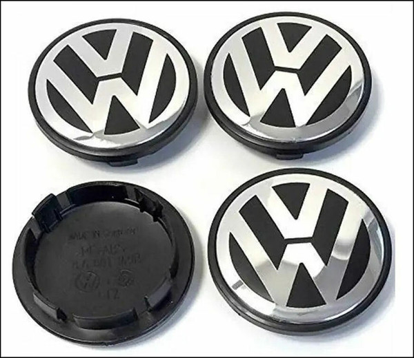 VW VOLKSWAGEN NEW SET 4PCS AFTERMARKET ALLOY WHEEL CENTRECAP LOGO HUBCAP 7L6601149