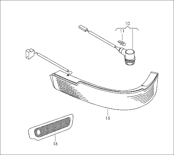 VW VOLKSWAGEN TOUAREG 7L PRE-FACELIFT 2003 - 2007 WING MIRROR INDICATOR  REPEATER LIGHT EITHER SIDE LEFT RIGHT