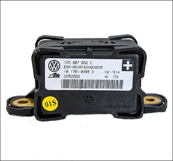 VW VOLKSWAGEN AUDI TOURAN GOLF R32 MK5 ESP 4M 4WD A3 S3 QUATTRO COMBI YAW DUO SENSOR 1K0907652C 1K0907652A 1K0907652B 10.1701-0365.3 TESTED GENUINE USED OEM OE