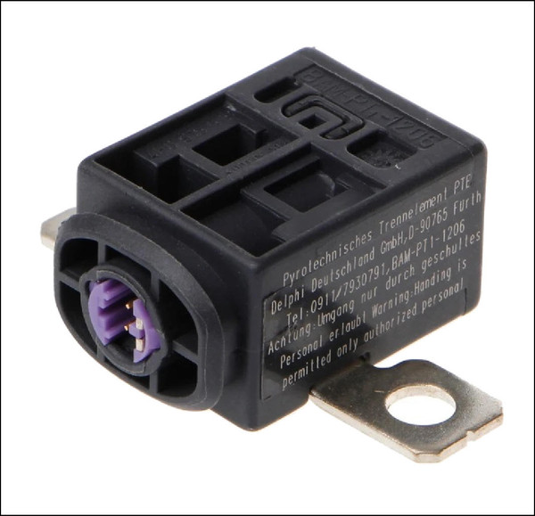 AUDI VW VOLKSWAGEN TOUAREG A4 A5 A6 A7 A8 Q7 S5 S6 S7 S8 RS5 RS6 RS7 RS8 SRS AIRBAG 4F0915519  8P0937548 8J0915459 4F0915457 PYROTECHNIC NEW AFTERMARKET BATTERY SAFETY CUTOFF TRIP CUT-OFF ISOLATOR FUSE