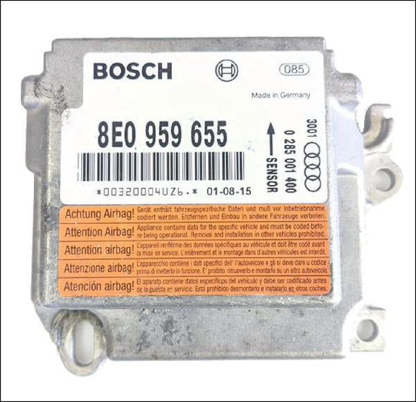 AUDI A4 B6 8E SEDAN AVANT QUATTRO FWD CRASH SRS AIRBAG CONTROL MODULE 8E0959655 USED TESTED OE OEM GENUINE