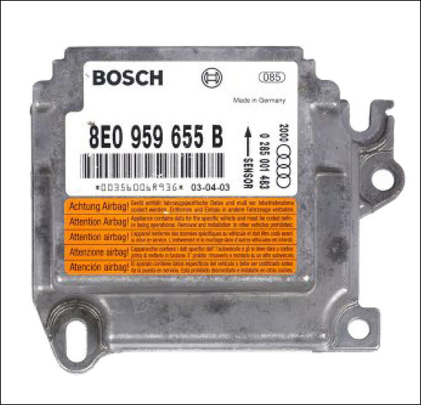 AUDI A4 B6 8E SEDAN AVANT QUATTRO FWD CRASH SRS AIRBAG CONTROL MODULE 8E0959655B USED TESTED OE OEM GENUINE