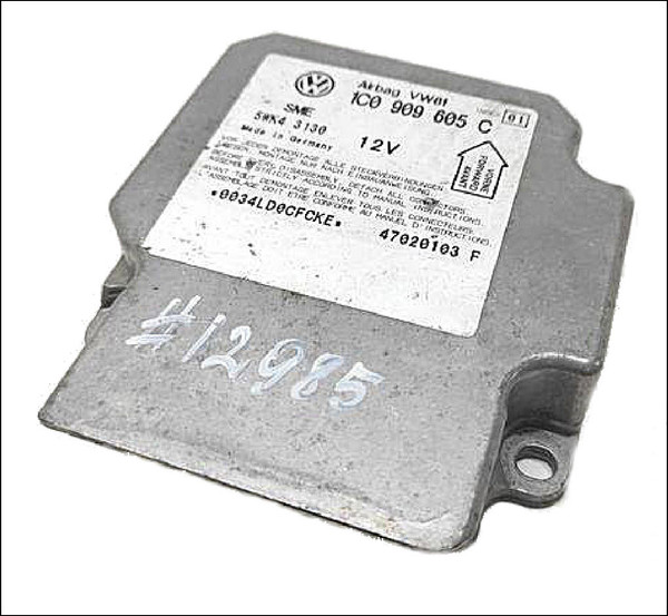 VW VOLKSWAGEN PASSAT B5 B5.5 3B SRS AIRBAG CONTROL MODULE 1C0909605C 5WK43130 1.8L 2.8L V6 2000 2001 2002 2003 2004 2005