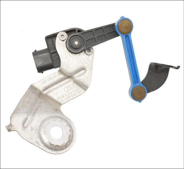 AUDI A4 S4 RS4 8E B6 B7 HID XENON HEADLIGHT HEIGHT RANGE LEVEL SENSOR LEFT LH LHS REAR BLUE OE OEM GENUINE 8E0616571H 8E0616571D 8E0907503 USED TESTED