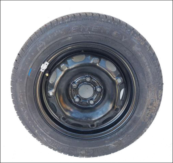 VW VOLKSWAGEN POLO 9N 9N1 9N3 SINGLE STEEL SPARE WHEEL TYRE USED  14" 14 INCH PCD 5X100 ET35 6Q0601027H 165/70/14