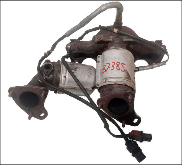 VW VOLKSWAGEN AUDI SKODA 06F253952X 06F253952 06F253031AC 06F166AA BLR BLX AXW 2.0L FSI CAT CATALYTIC CONVERTER OXYGEN SENSOR GOLF PASSAT EOS TOURAN A3 OCTAVIA EXHAUST MANIFOLD CAT CATALYTIC CONVERTER 02 OXYGEN SENSOR OEM OE GENUINE USED