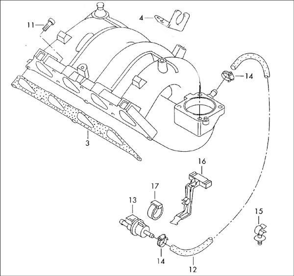 051133517 0280142310 GENUINE USED CANISTER PURGE SOLENOID VENT VALVE VW VOLKSWAGEN GOLF MK3 SKODA BOSCH POLO ARC GTI GOLF