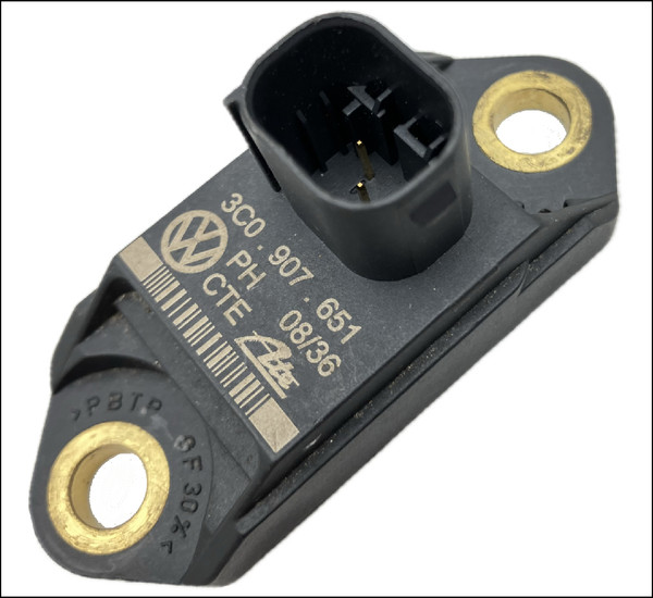 VW VOLKSWAGEN DCC ELECTRONIC SUSPENSION DAMPING ADAPTIVE SPORT SHOCK ABSORBER ACCELERATOR ACCELERATION SENSOR 3C0616575B 3C0907651 GOLF PASSAT EOS SCIROCCO TIGUAN USED