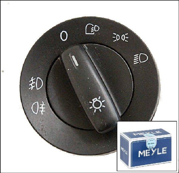 VW VOLKSWAGEN HEADLIGHT LIGHT LIGHTING SWITCH NEW AFTERMARKET MEYLE GERMANY EURO OEM 1K0941431N 1K0941431A 1008900023 3C8941431A GOLF MK5 PASSAT AUTOMATIC AUTO FUNCTION