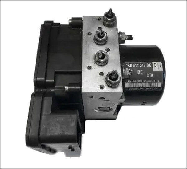 VW VOLKSWAGEN GOLF MK5 MK6 1K AUDI A3 8P TOURAN EOS JETTA ABS ESP BRAKE MODULE COMPLETE MK60 ATE 1K0907379AE 1K0614517BE 10096103083 10021202214 OE GENUINE USED TESTED