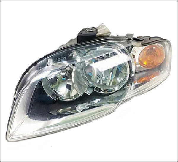 AUDI A4 B7 8E HALOGEN HEADLIGHT LH LHS LEFT PASSENGER 2005 2006 2007 2008 OEM GENUINE 8E0941003AK 0301219601 USED