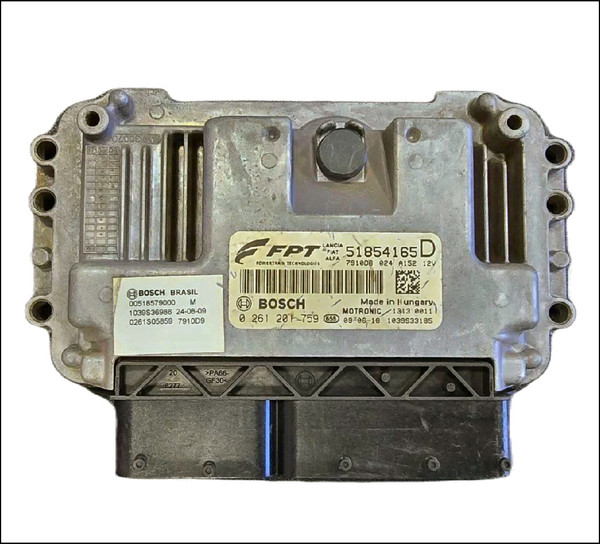 FIAT 500 312 SPORT ENGINE ECU COMPUTER MODULE BOSCH MOTRONIC 51854165D 0261201759 2014 OE OEM USED TESTED