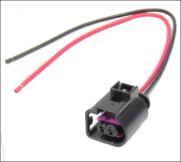 VW VOLKSWAGEN AUDI SKODA PORSCHE 4D0971992 PLUG REPAIR KIT 2-PIN 2-WAY TAILS PIGTAIL HORN FUEL INJECTOR A4 B8 A7 A5 S5 RS5 Q5 Q7