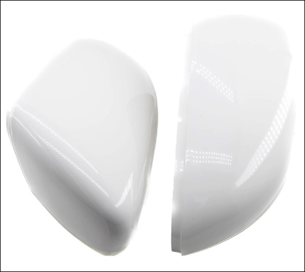 5K0857537 5K0857538 VW VOLKSWAGEN POLO GOLF MK6 GTI MIRROR COVER CAP SHELL PAINTED GLOSS WHITE left right passenger driver lh rh lhs rhs 2009 2010 2012 2013 2014 6FA 6FF 6FH PR-6FA PR-6FF PR-6FH